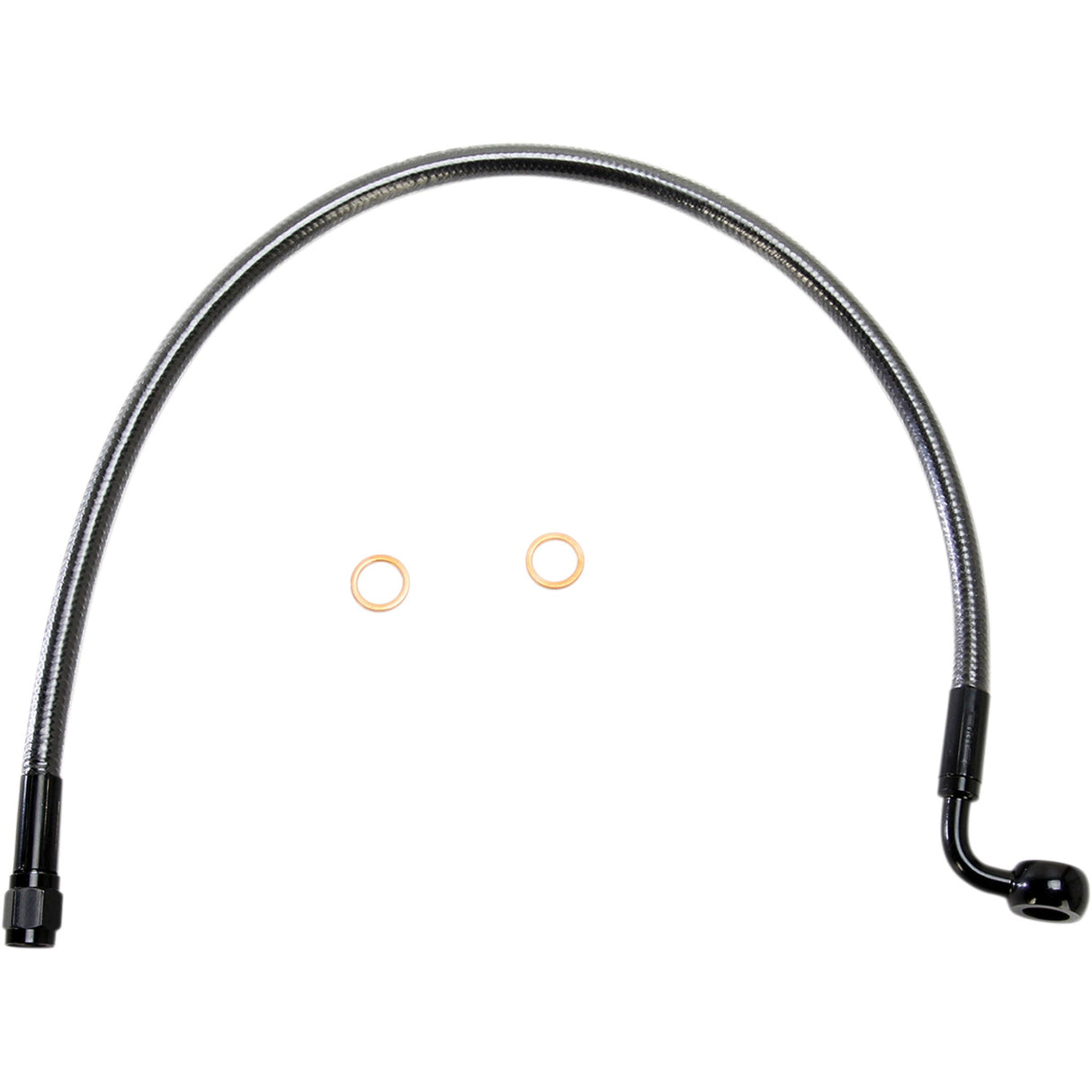 MAGNUM SHIELDING 1741-4086 AS47219 Alternate Length Designer Series ABS-Specific Front Brake Line Kit - 10 mm-90° - 19" - Black Pearl
