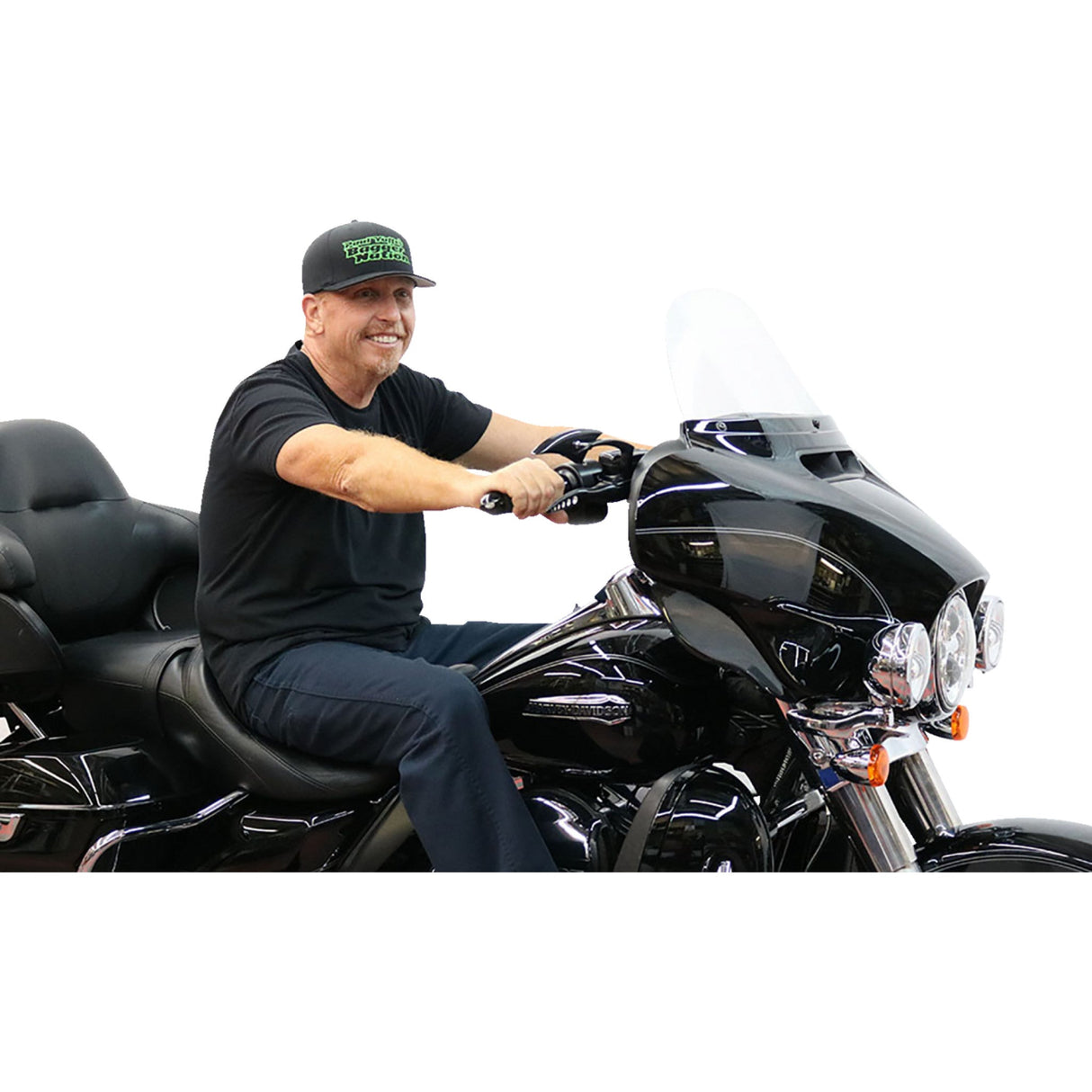 Paul Yaffe Bagger Nation Pre-Wired Handlebar Monkey Bar 8" Chrome - PYO:MBBPW-8 C For Harley Touring 2007-2023