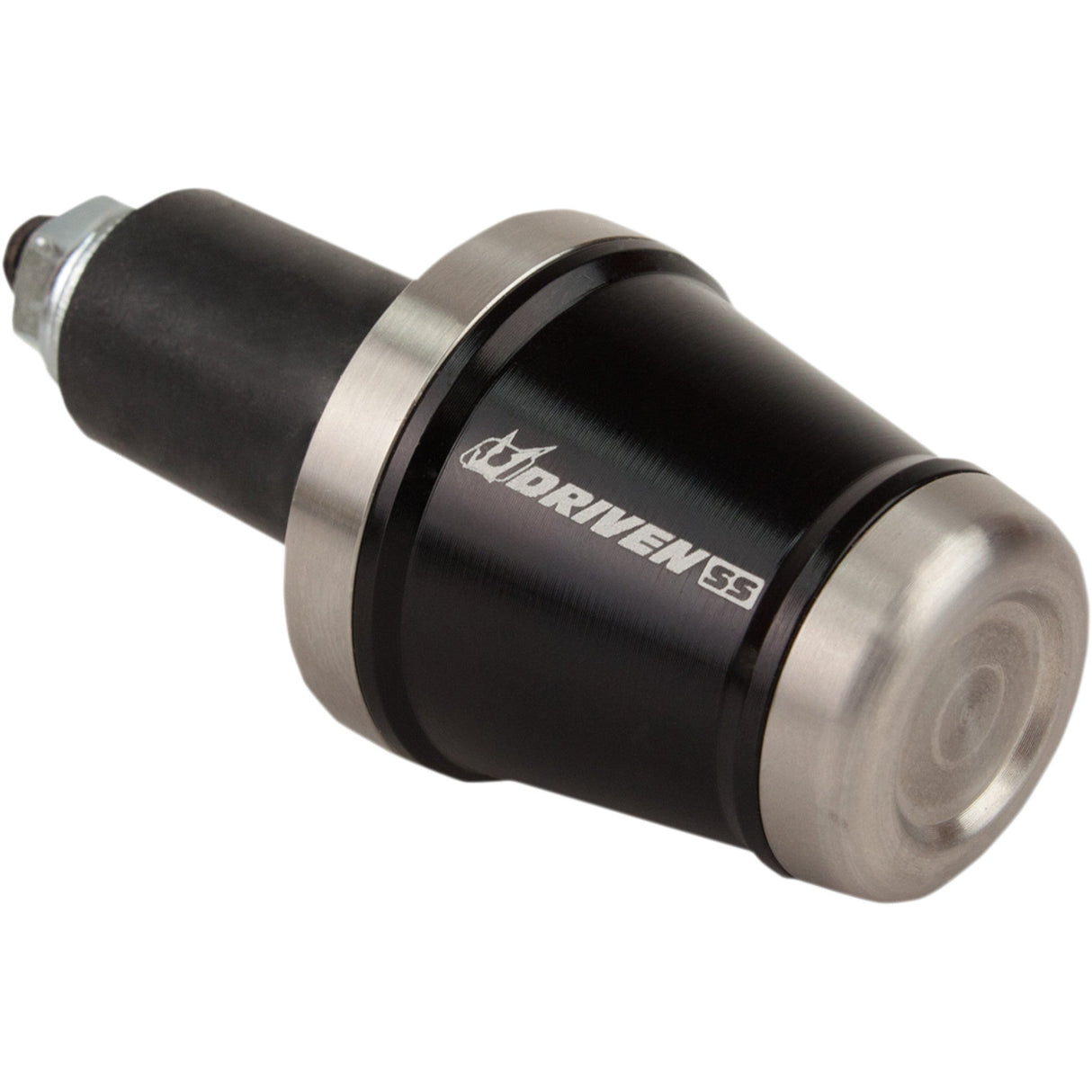 DRIVEN RACING 0634-0371 DBEW-SS-BK Stainless Steel Handlebar End Weight Bar End Weight - Stainless Steel/Black