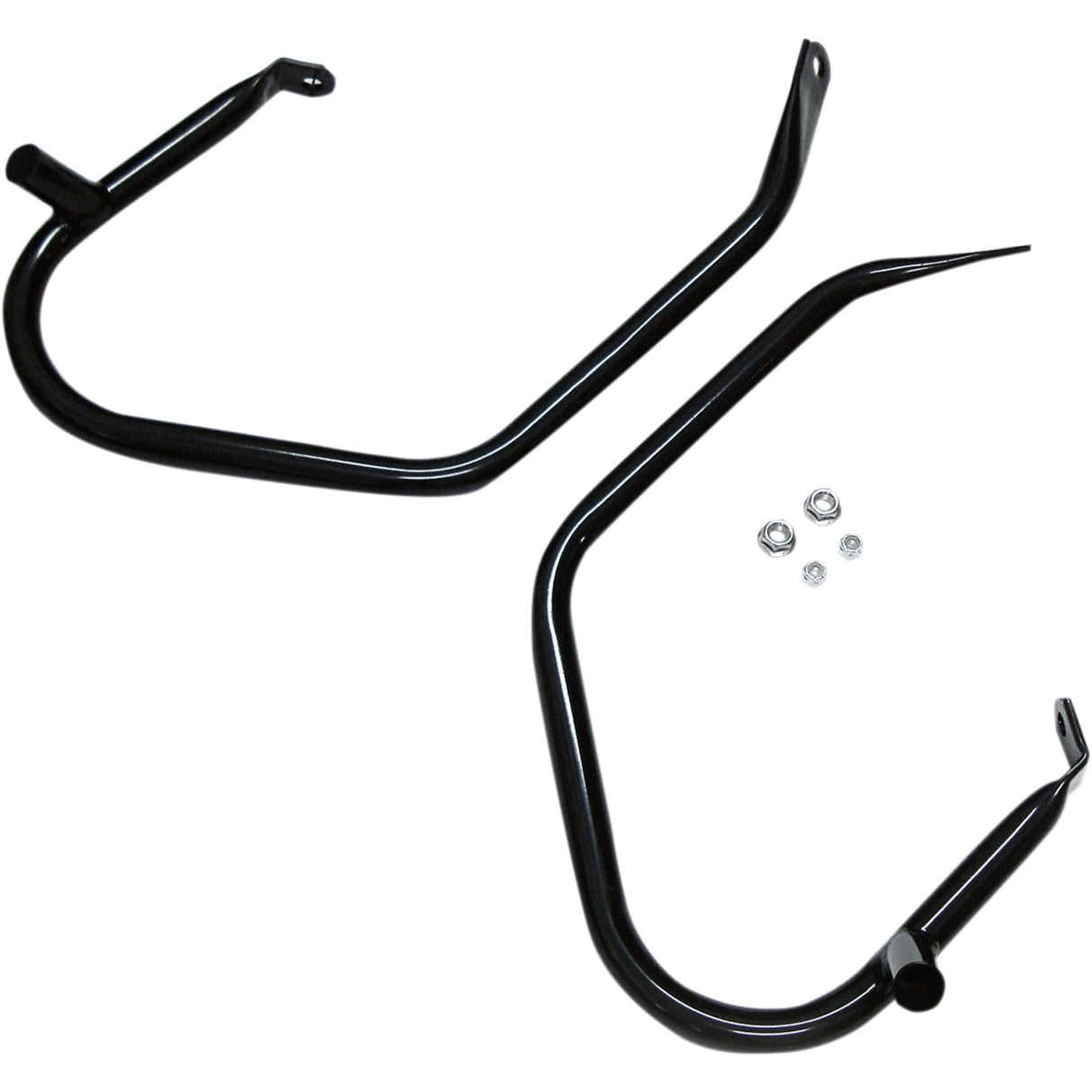 Drag Specialties Low-Profile Saddlebag Guards Black For Harley Touring 1997-2008