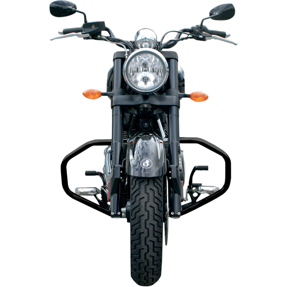 BARON 1624-0232 BA-7130-00B Full-Size Engine Guards Highway Bar - Black - Victory