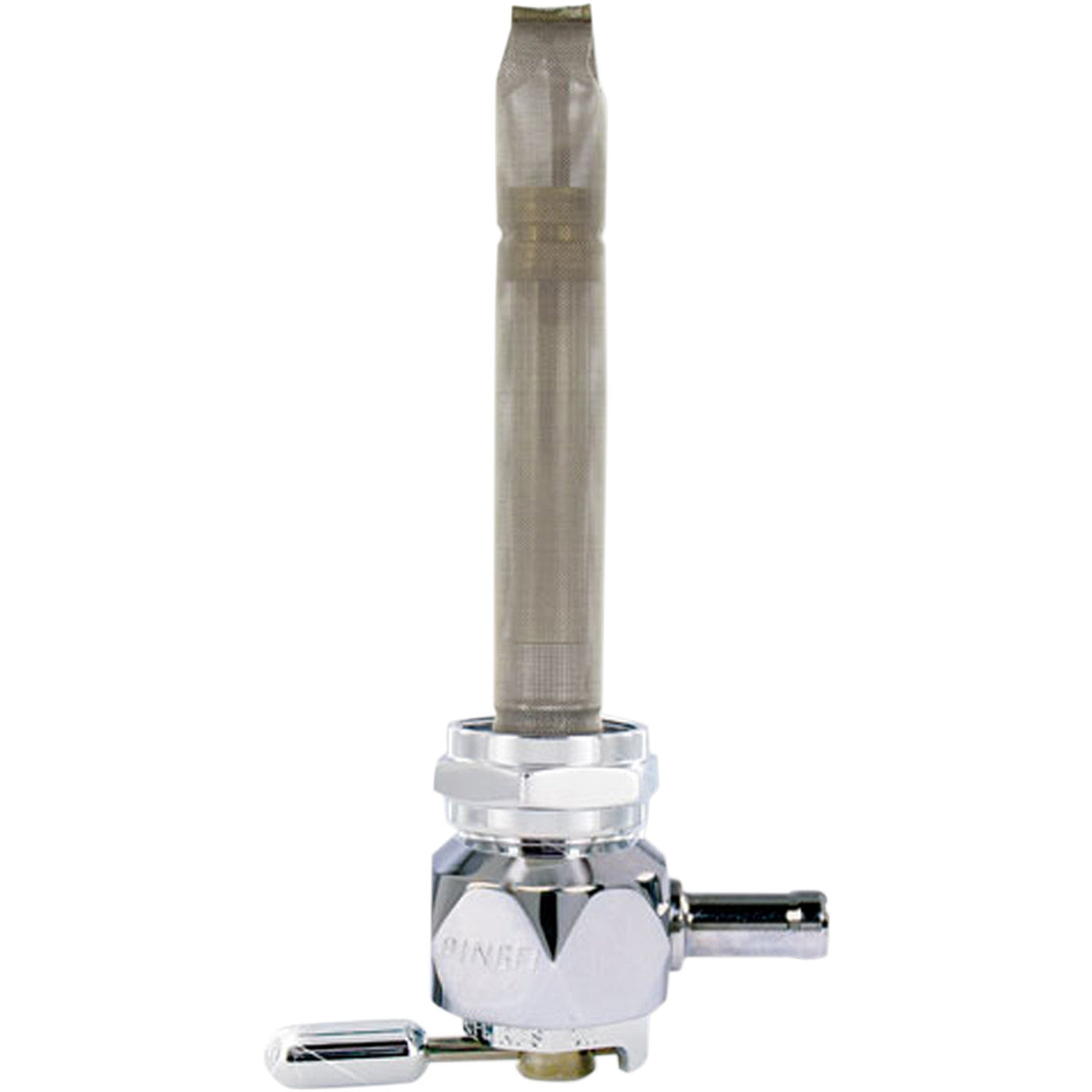 PINGEL DS-390253 4311-CD Power-Flo Fuel Valve - Hex Fuel Valve - Diamond Chrome - 22 mm