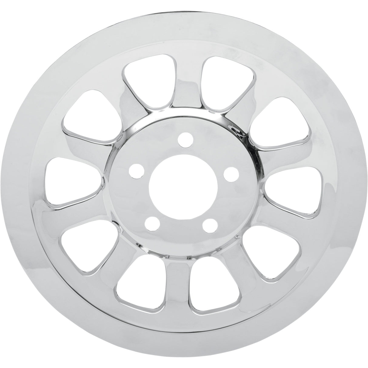 DRAG SPECIALTIES 1201-0444 Chrome Outer Rear Pulley Insert Rear Pulley Insert - '07-'17 FXD/FXDWG