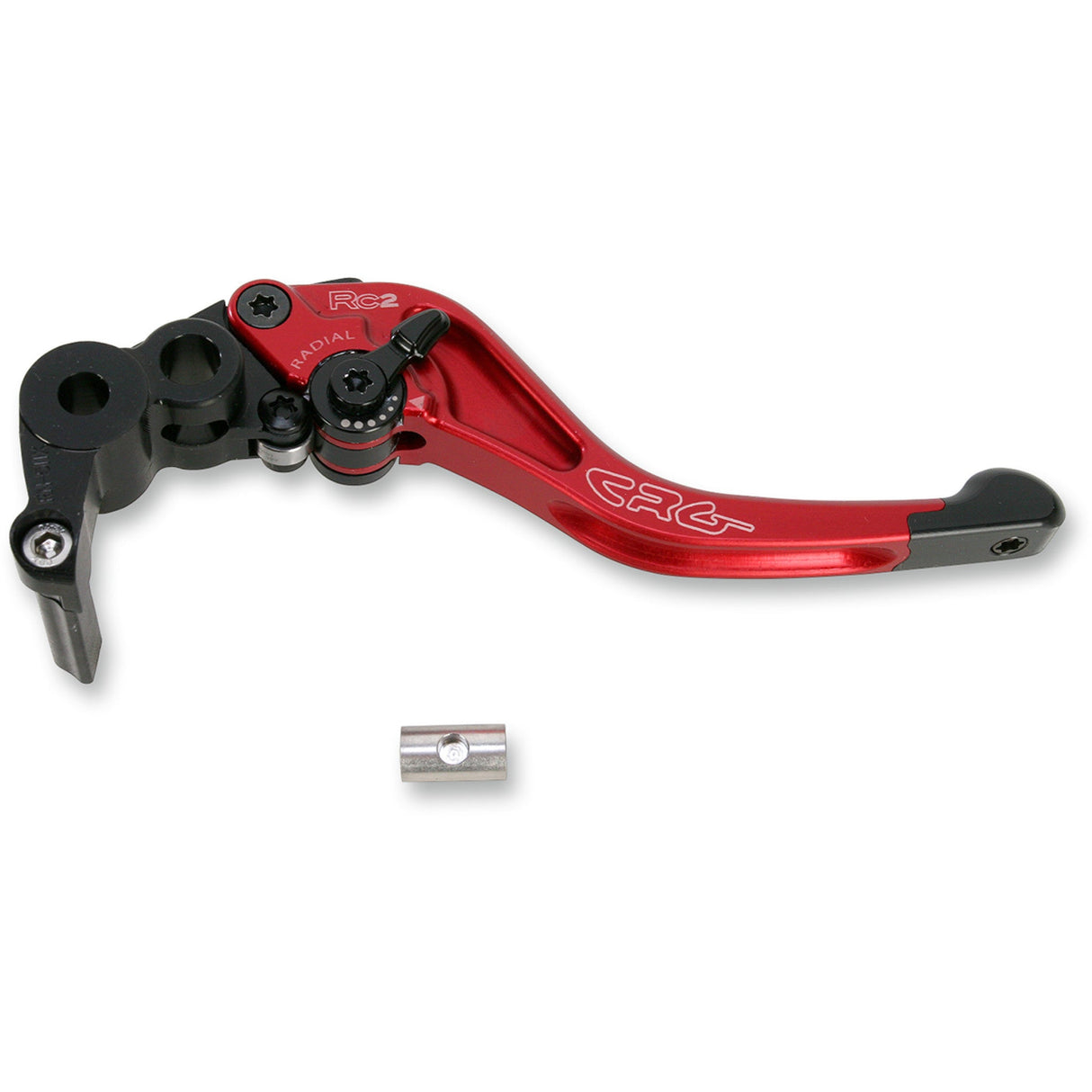 CRG RC2 Shorty Brake Lever Red - 2RN-511-H-R For Triumph Daytona 675 / Speed Triple 1050 / Street Triple 2006-2016 | Kawasaki Ninja 2005-2006
