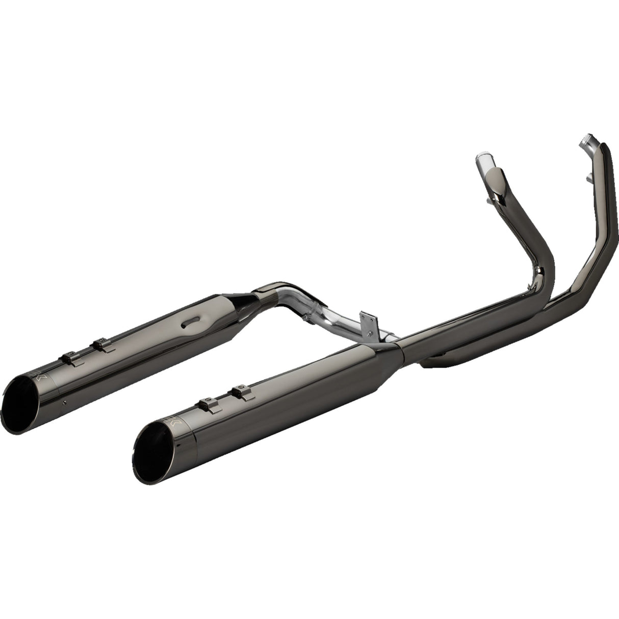 KHROME WERKS 1800-2766 201810A-SR 2-into-1-into-2 Dominator-SR Exhaust System eclipse - without end caps - m8 touring