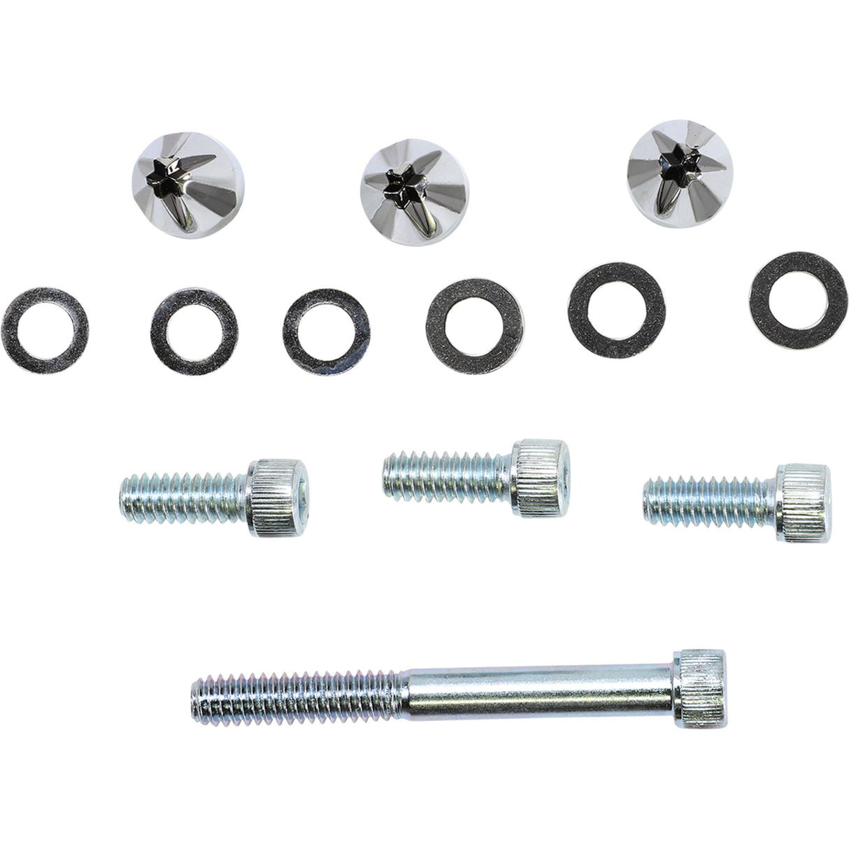 CIRO 2404-0647 10110 Windshield Screw Cap Kits Screw Caps - Windshield - Chrome
