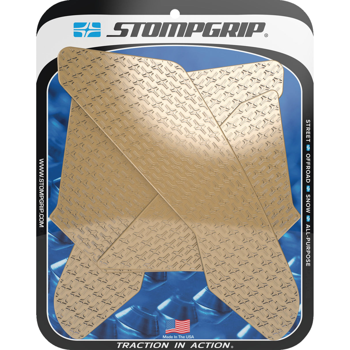 STOMPGRIP 4320-2779 55-14-0142C Icon Profile Traction Pad Tank Grips Traction Pad Tank Grips - Icon - Clear - CBR1000RR