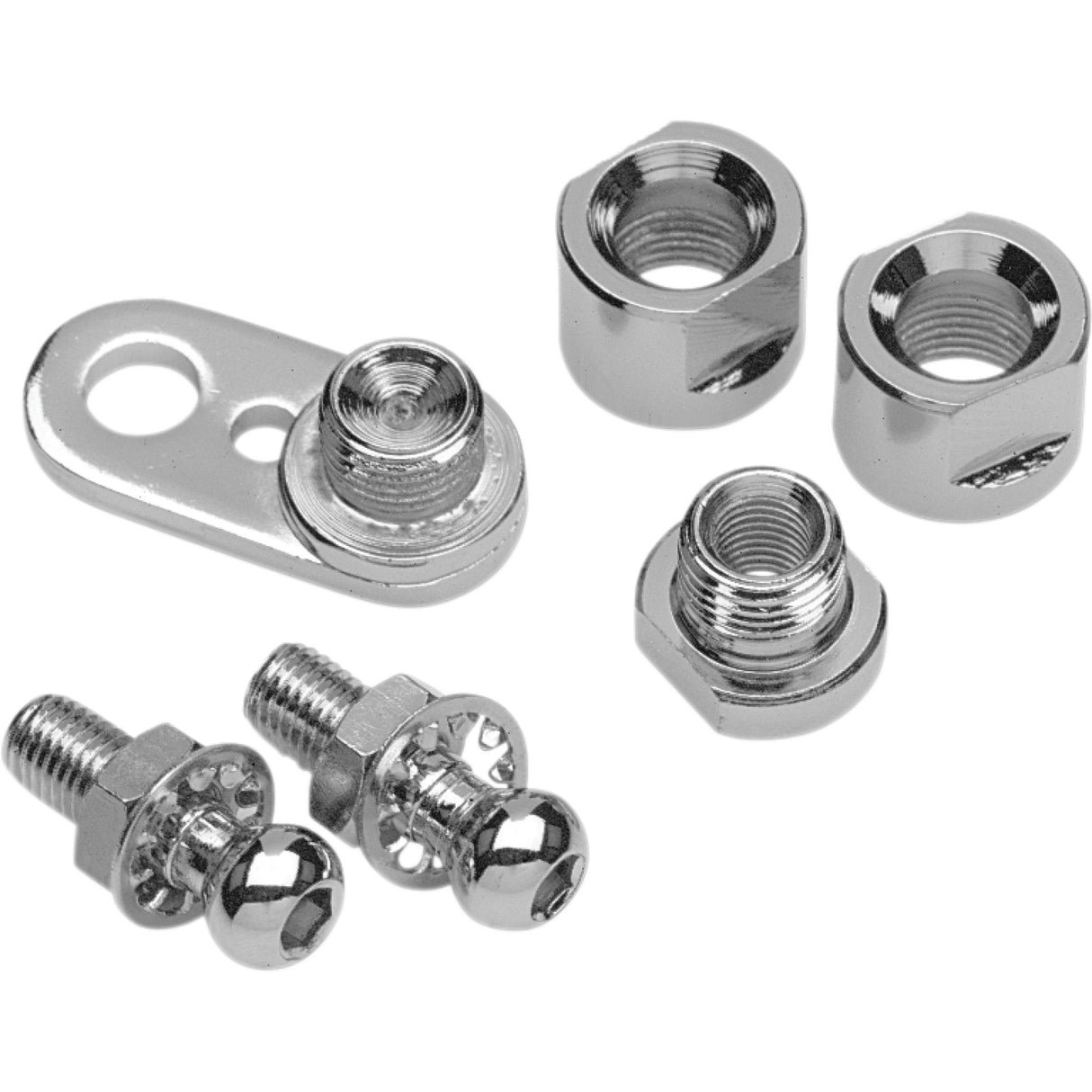 DRAG SPECIALTIES 1901-0383 Turn Signal Swivel Kit chrome