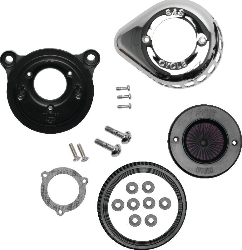 S&S Cycle BT Stealth Air Stinger Kit W Chrome Teardrop - 170-0721A For Harley Motorcycles 2001-2017