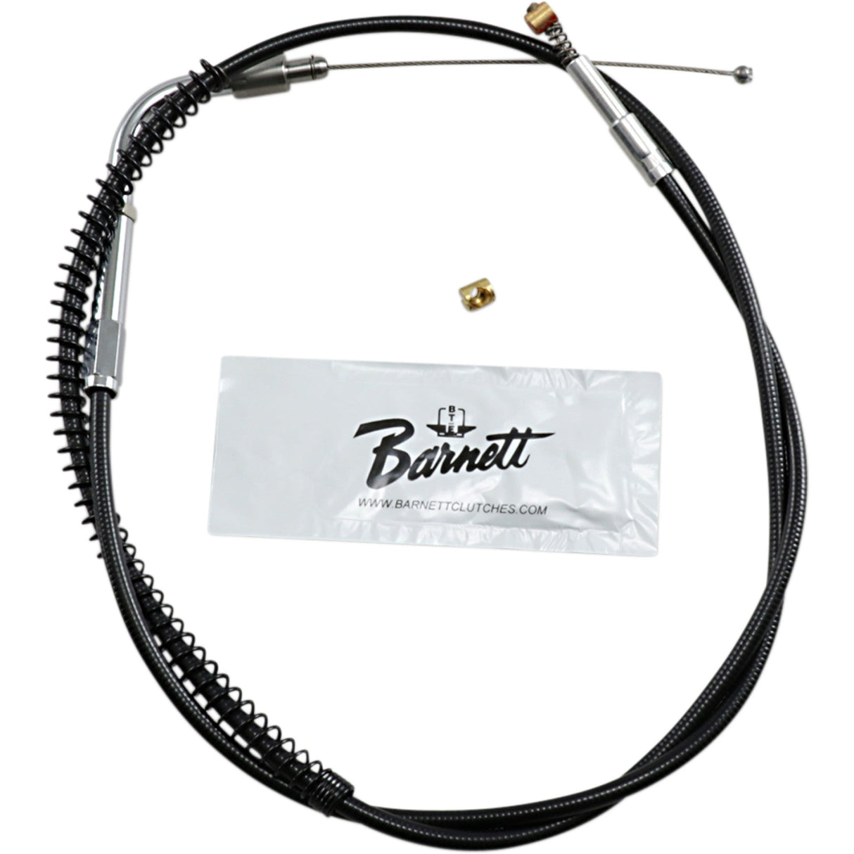 Barnett Black Vinyl Throttle Idle Cable +6" Size 34-1/2" Length - 101-30-40026-06 For Harley Super / Softail / Fat 2006-2017
