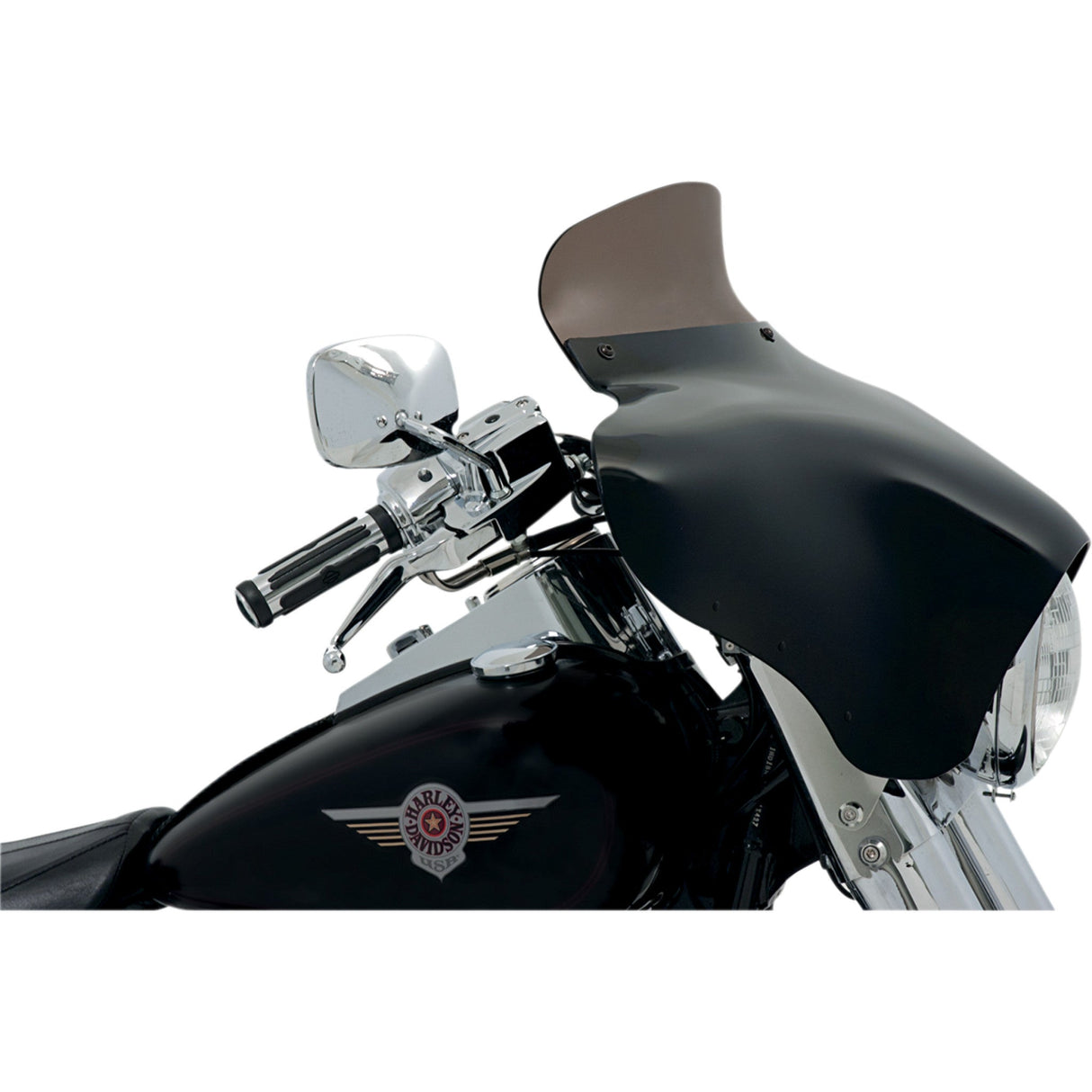 MEMPHIS SHADES 2350-0167 MEP8551 Batwing Spoiler Windshield Batwing Spoiler Shield - 5" - Smoke