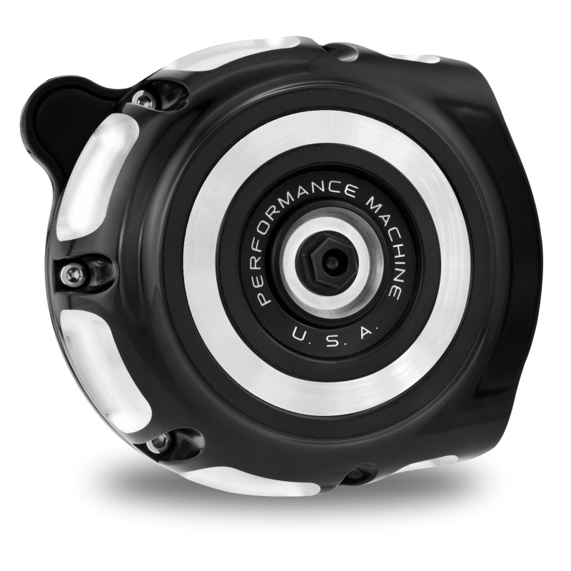 Performance Machine Vintage Air Cleaner Contrast Cut - 0206-2130-BM For Harley Motorcycles 1993-2017