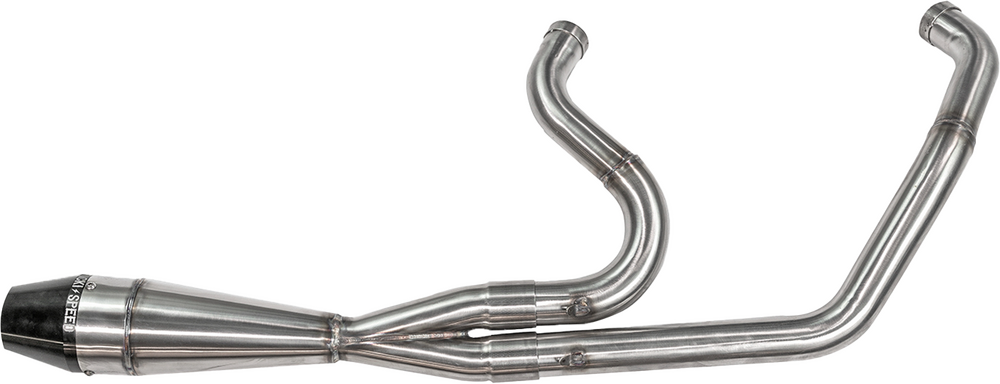 Sawicki 2IN1 M8 Softail Shorty Pipe Brushed SS For Harley Softail 2018-2024