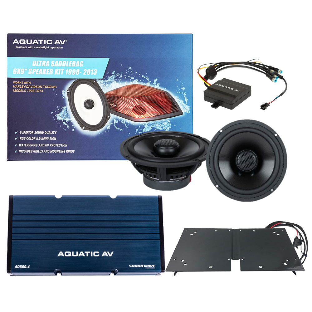 Aquatic Av Ultra Speaker Kit Flht ` - BT301 For Harley Electra Glide 2014-2021