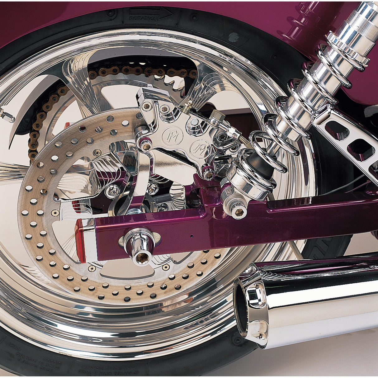 Performance Machine Brake Caliper Kit - 1279-0052-CH For Harley Dyna 1991-1999