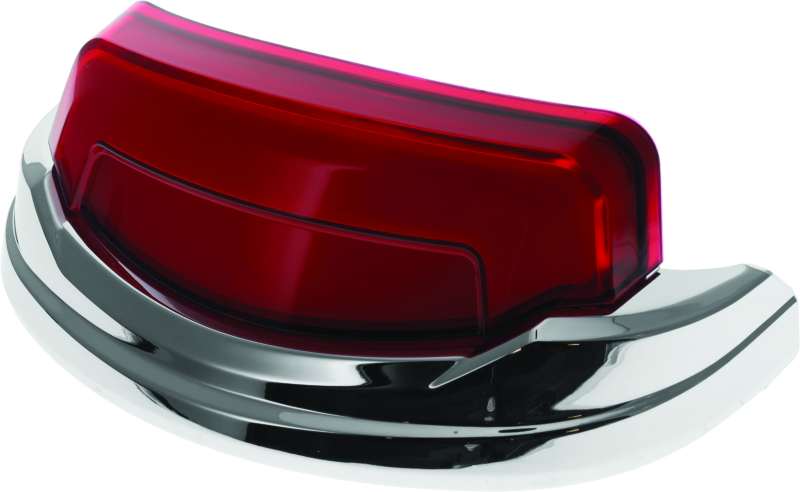 Kuryakyn Tracer Rear Fender Tip Light Chrome Red Lens - 2966 For Harley Touring 2009-2022