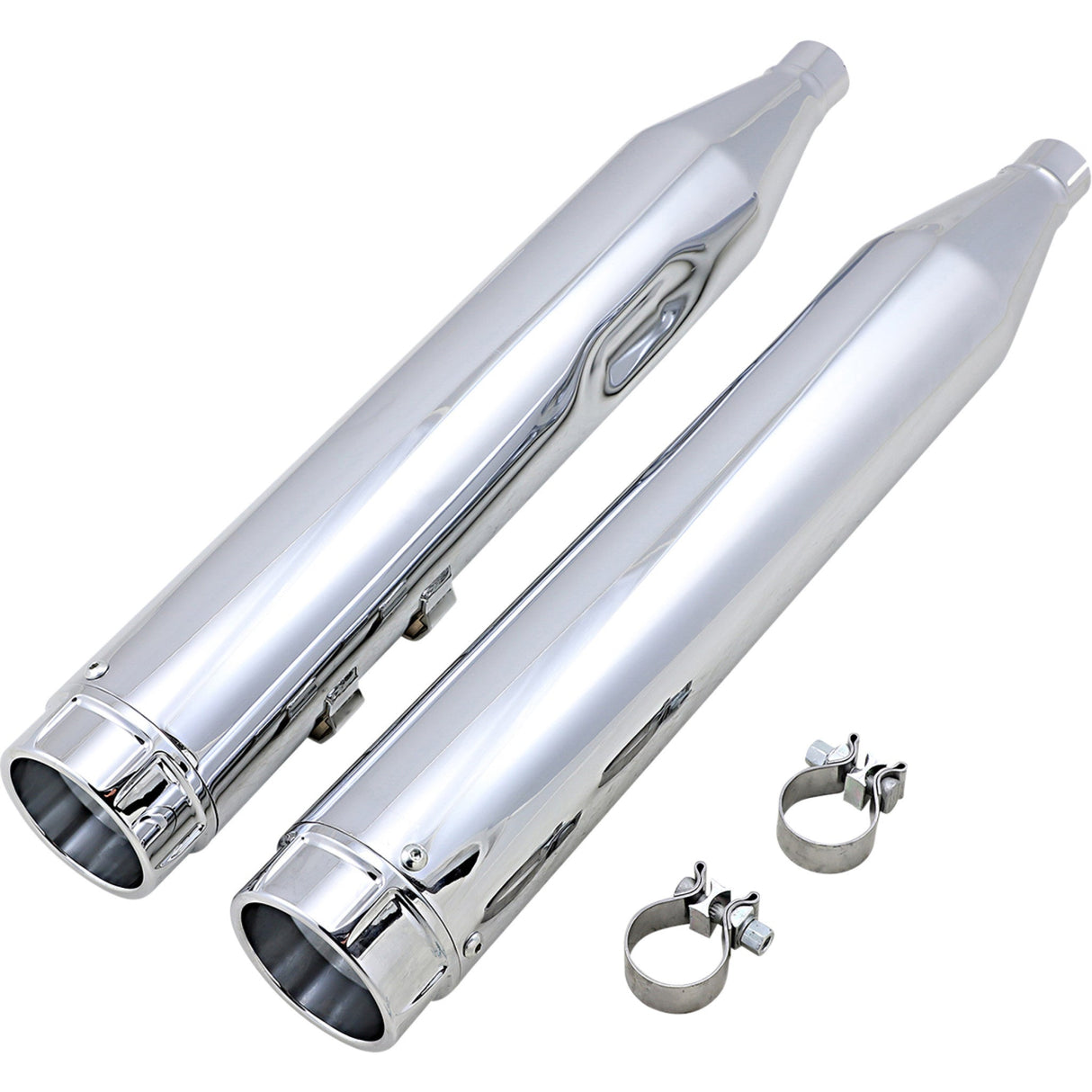 Vance & Hines Torquer 450 Slip-On Mufflers Chrome - 16673 For Harley Touring 1995-2016