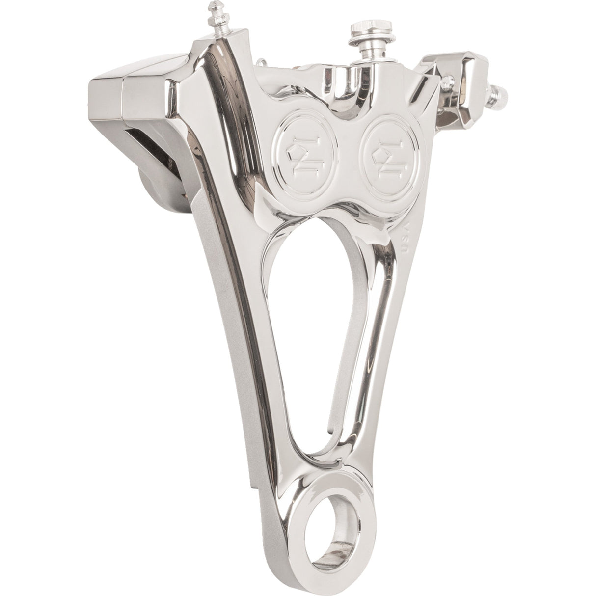 PERFORMANCE MACHINE (PM) 1701-0748 1256-0084-CH 4-Piston Differential-Bore Rear Caliper - Chrome