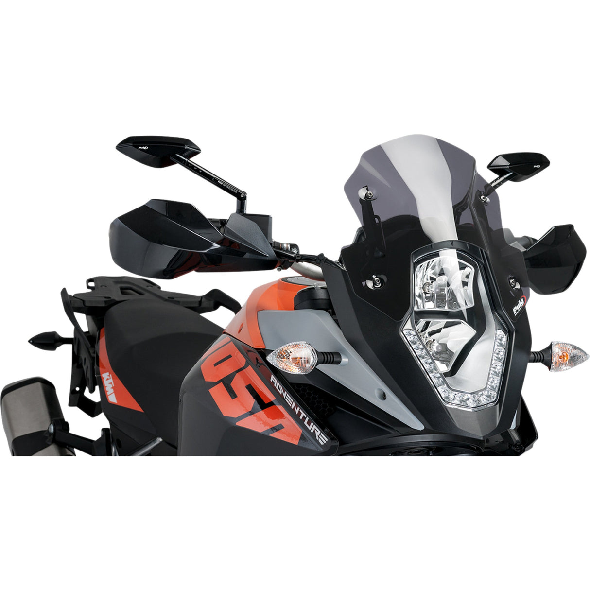 PUIG HI-TECH PARTS 2301-2546 6847F Z-Racing Windscreen Race Windscreen - 12-3/8" - Dark Smoke - KTM