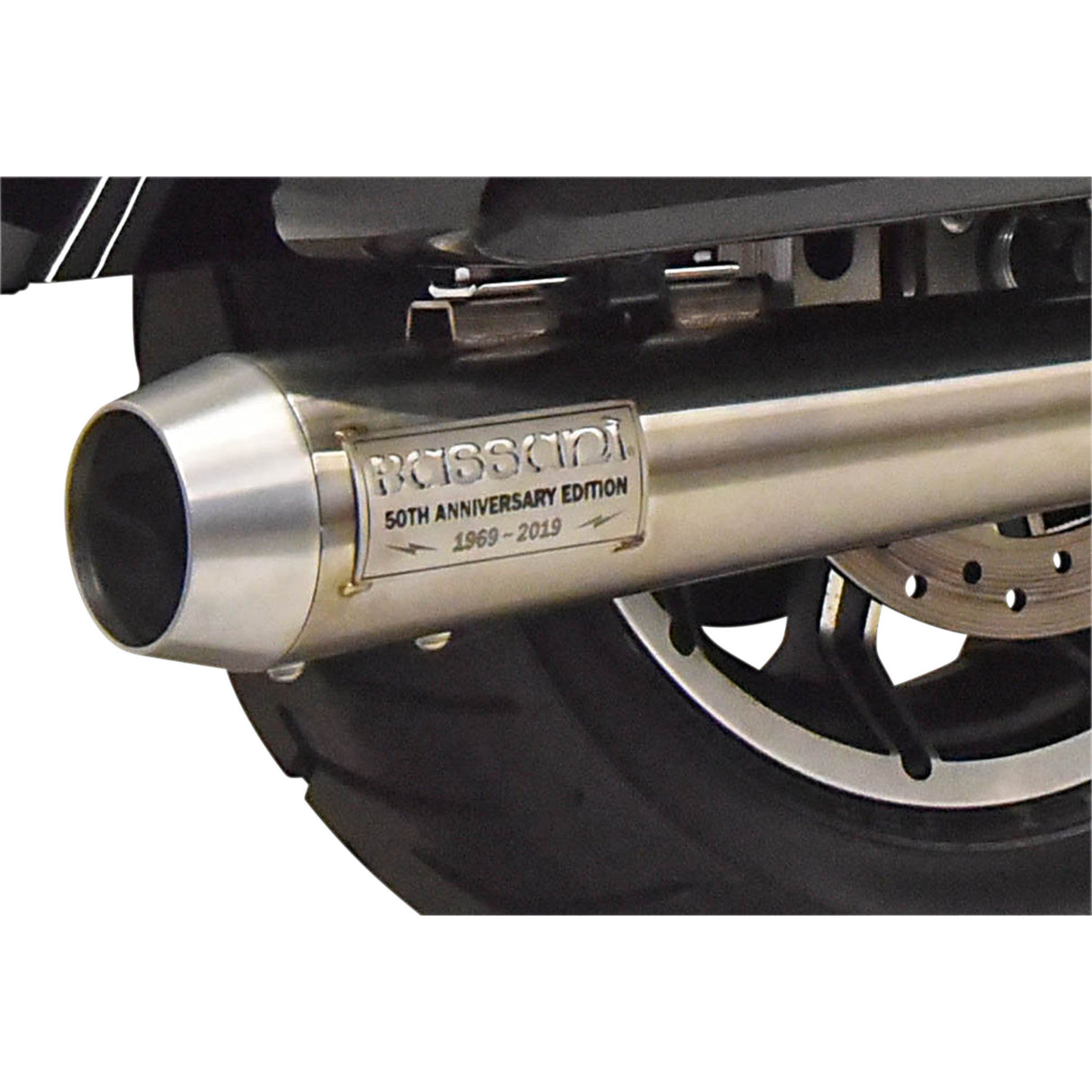 Bassani Xhaust 2-Into-1 50th Anniversary Road Rage III Exhaust System Stainless Steel M8 - 1F50SS For Harley Touring 2017-2026