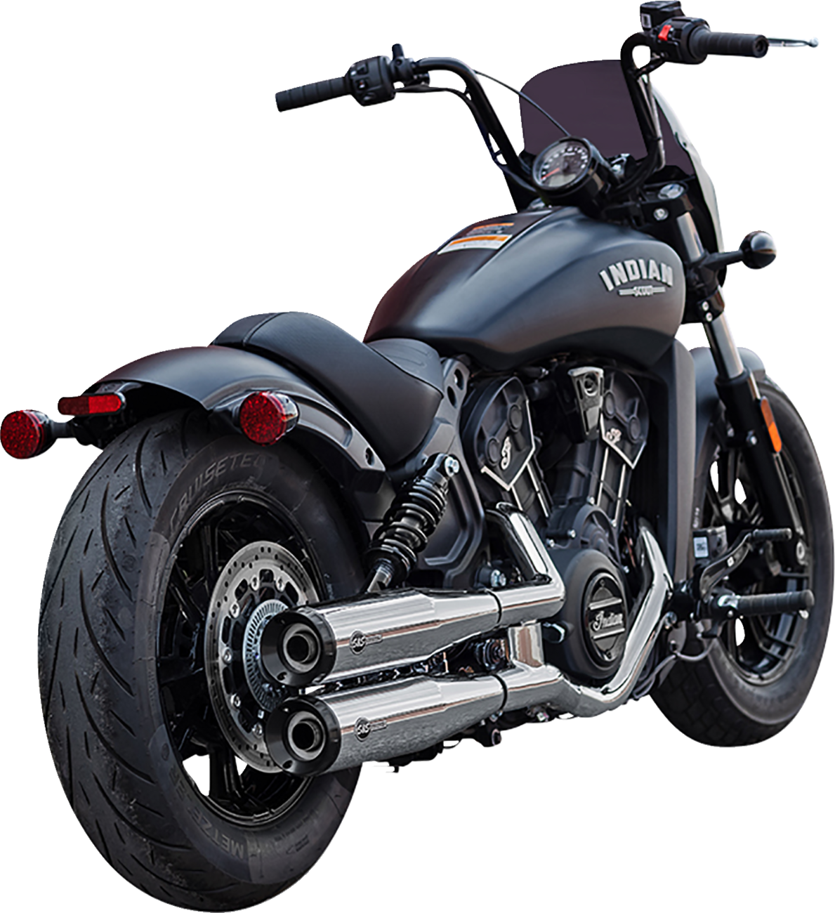 Grand National Slip-On Mufflers - Chrome - Race Only - 1811-4518