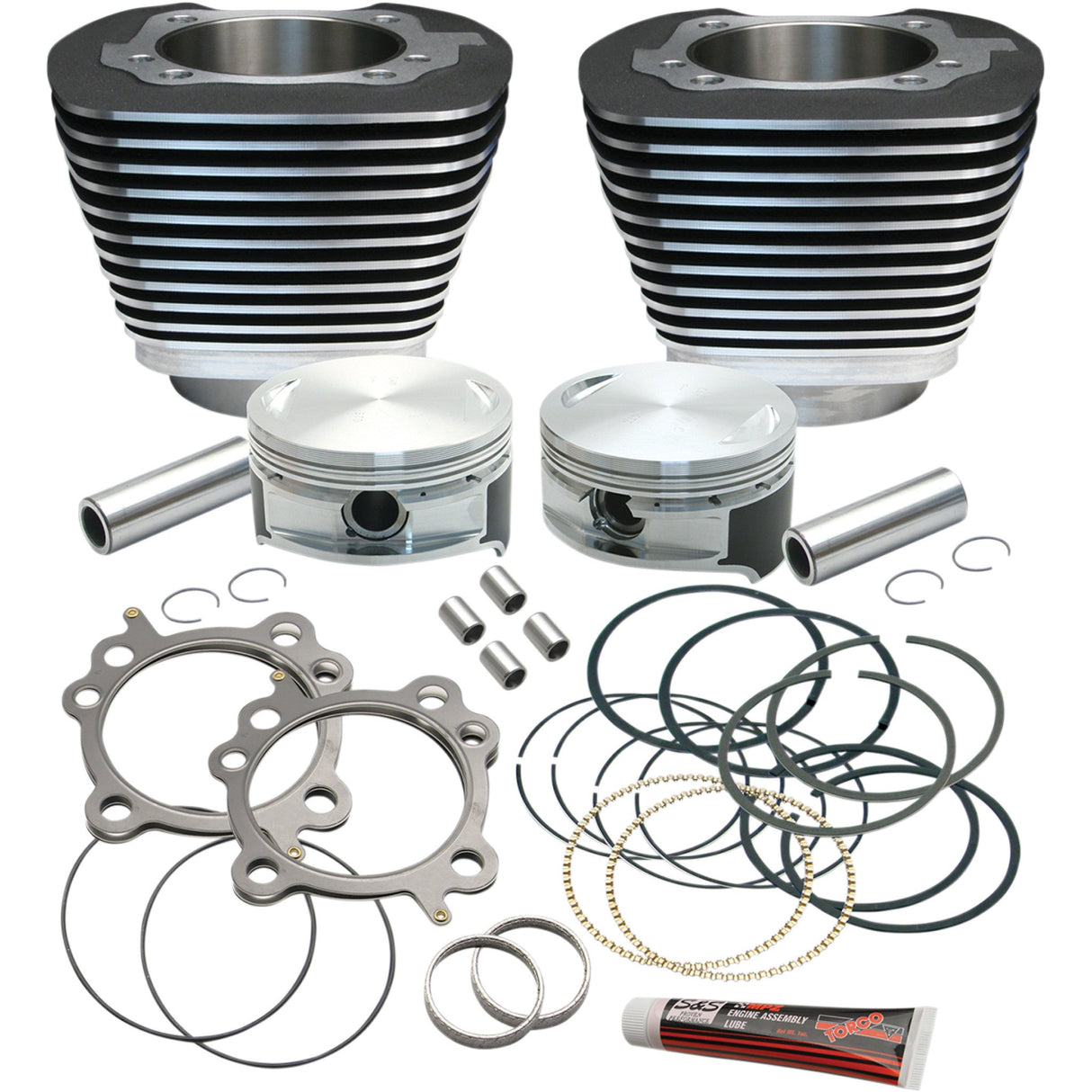 S&S Cycle Replacement Cylinder & Piston For S&S 106" Stroker Kit Black - 910-0203 For Harley Motorcycles 1999-2017