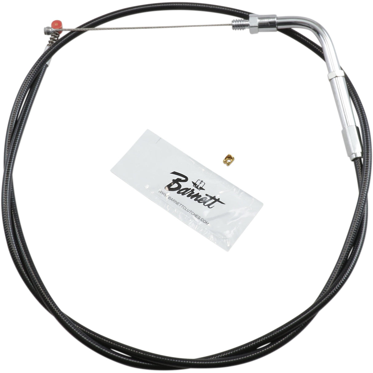 Barnett Black Vinyl Throttle Idle Cable +6" Size 38" Length - 101-30-40014-06 For Harley 1990-1995