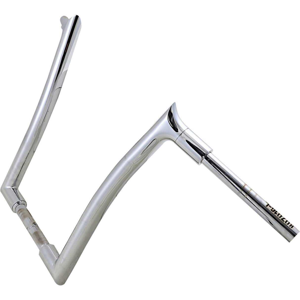 FAT Baggers INC. 1-1/2" EZ Install Pointed Top Handlebar 16" Chrome - 807016 For Harley Touring 2008-2016