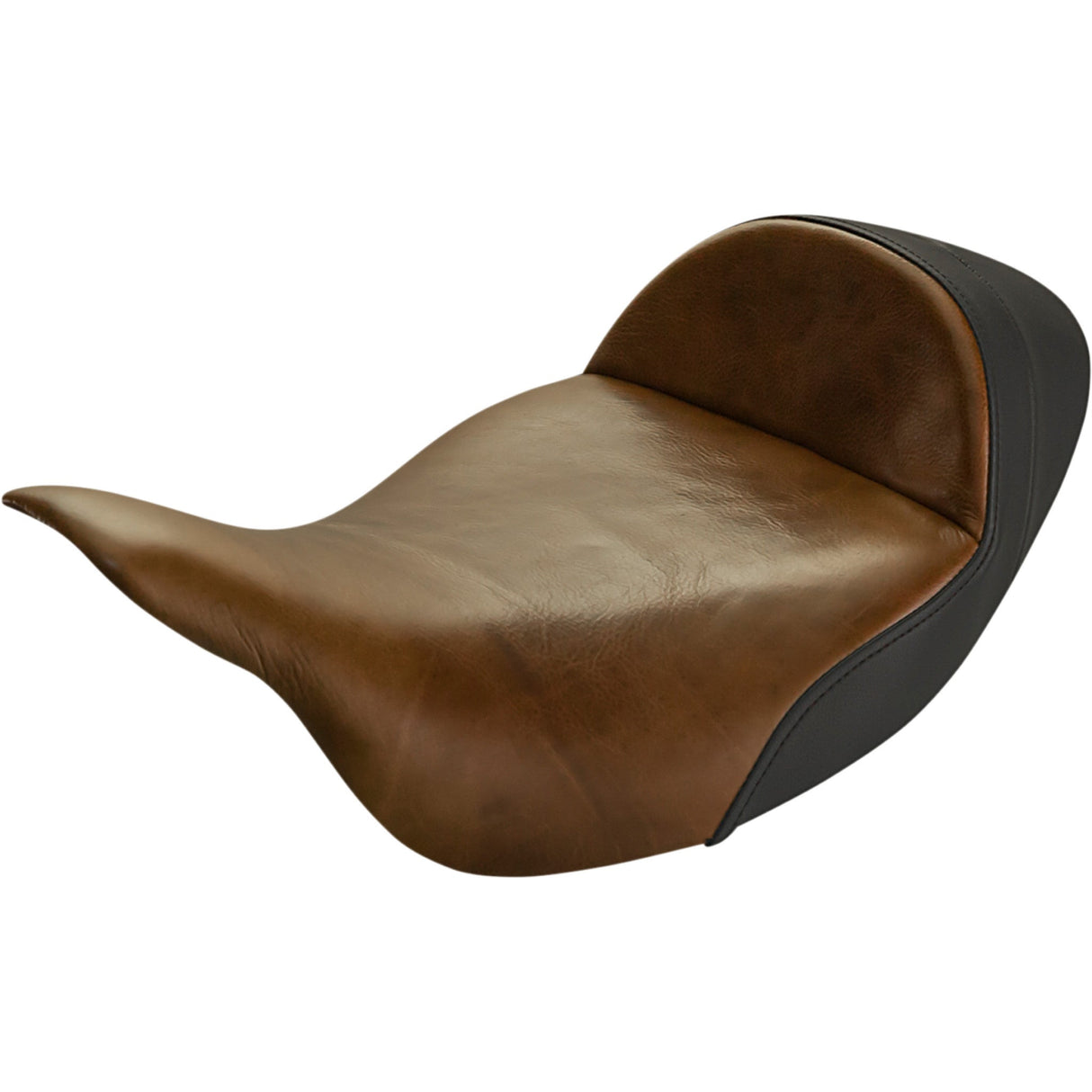 Saddlemen Extended Reach Lariat Solo Seat Distressed Brown - 808-07B-0041EXT For Harley Touring 2008-2025