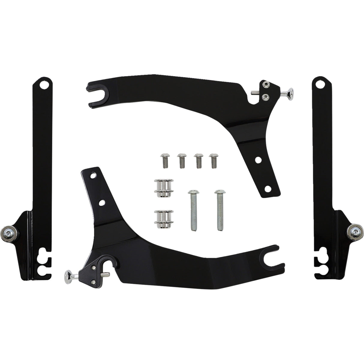COBRA 1501-0582 602-2044B Detachable Backrest Kit - 14" - Black - Dyna