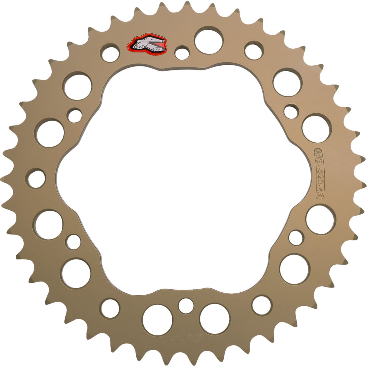 RENTHAL 1211-2741 462--520-43P-HA Rear Aluminum Sprocket Rear Sprocket - Aluminum - 43 Tooth - Ducati