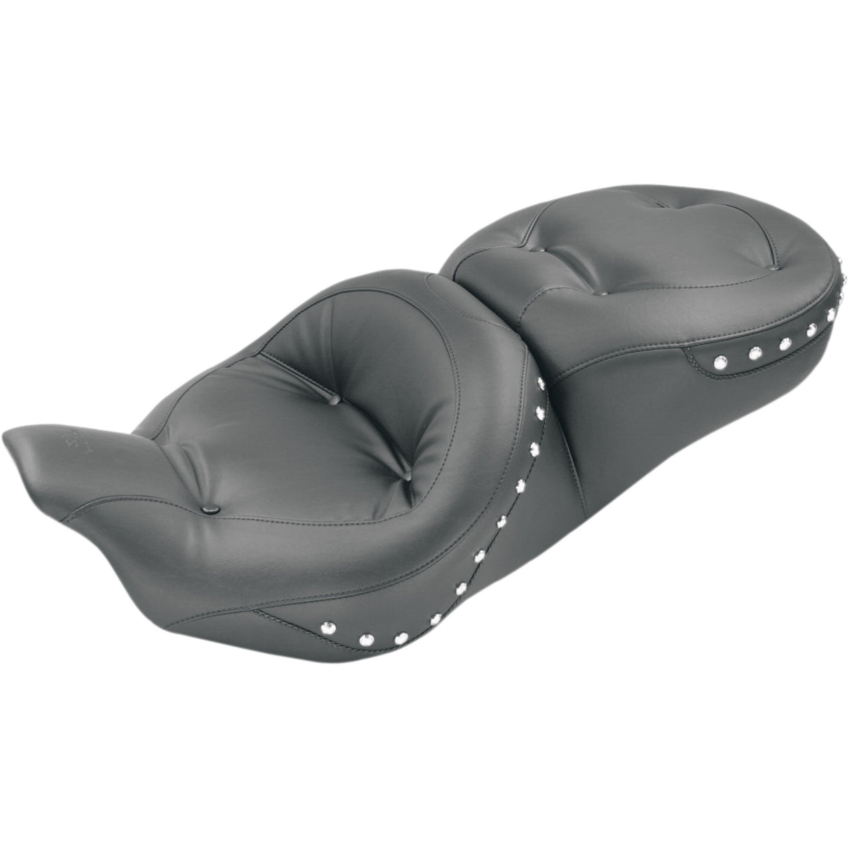 Mustang One-Piece 2-Up Ultra Touring Seat - 76037 For Harley Touring 2008-2025