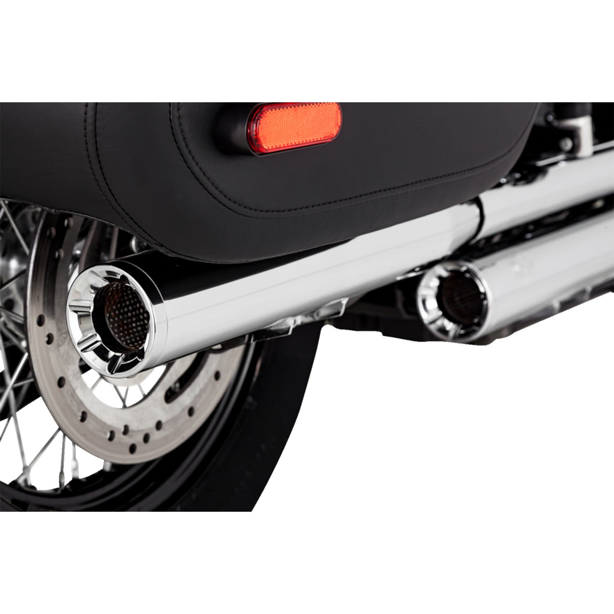 Vance & Hines Eliminator 300 Slip-On Mufflers Chrome - 16316 For Harley Softail 2018-2024