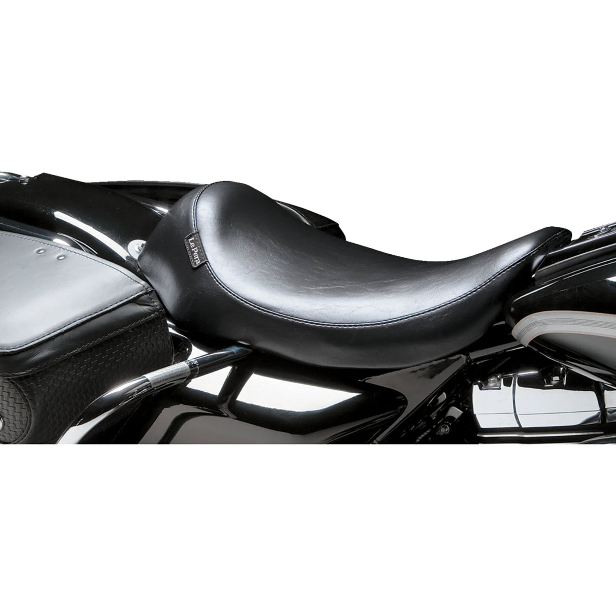 LePera Silhouette Solo Seat Smooth Black - LH-857 For Harley Touring 2002-2007