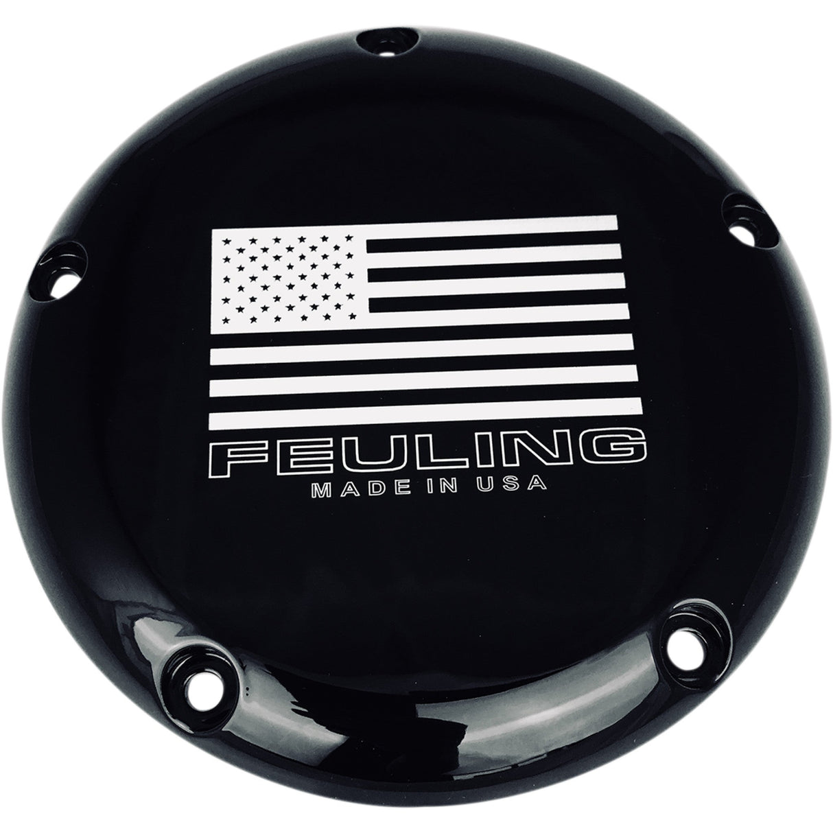 FEULING OIL PUMP CORP. 1107-0614 9154 Derby Cover - American Derby Cover - Black - Twin Cam