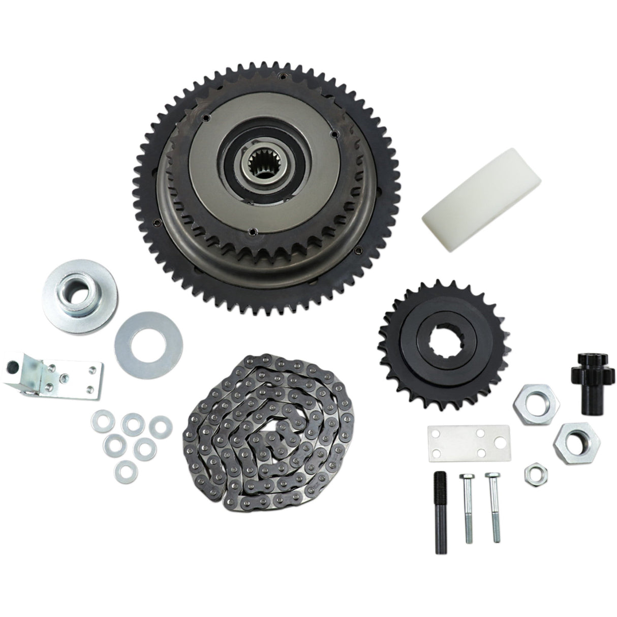 BELT DRIVES LTD. 1120-0179 CDBCS-1-90 Primary Chain Drive Kit with Ball-Bearing Lock-Up Clutch Primary Drive with Lockup
