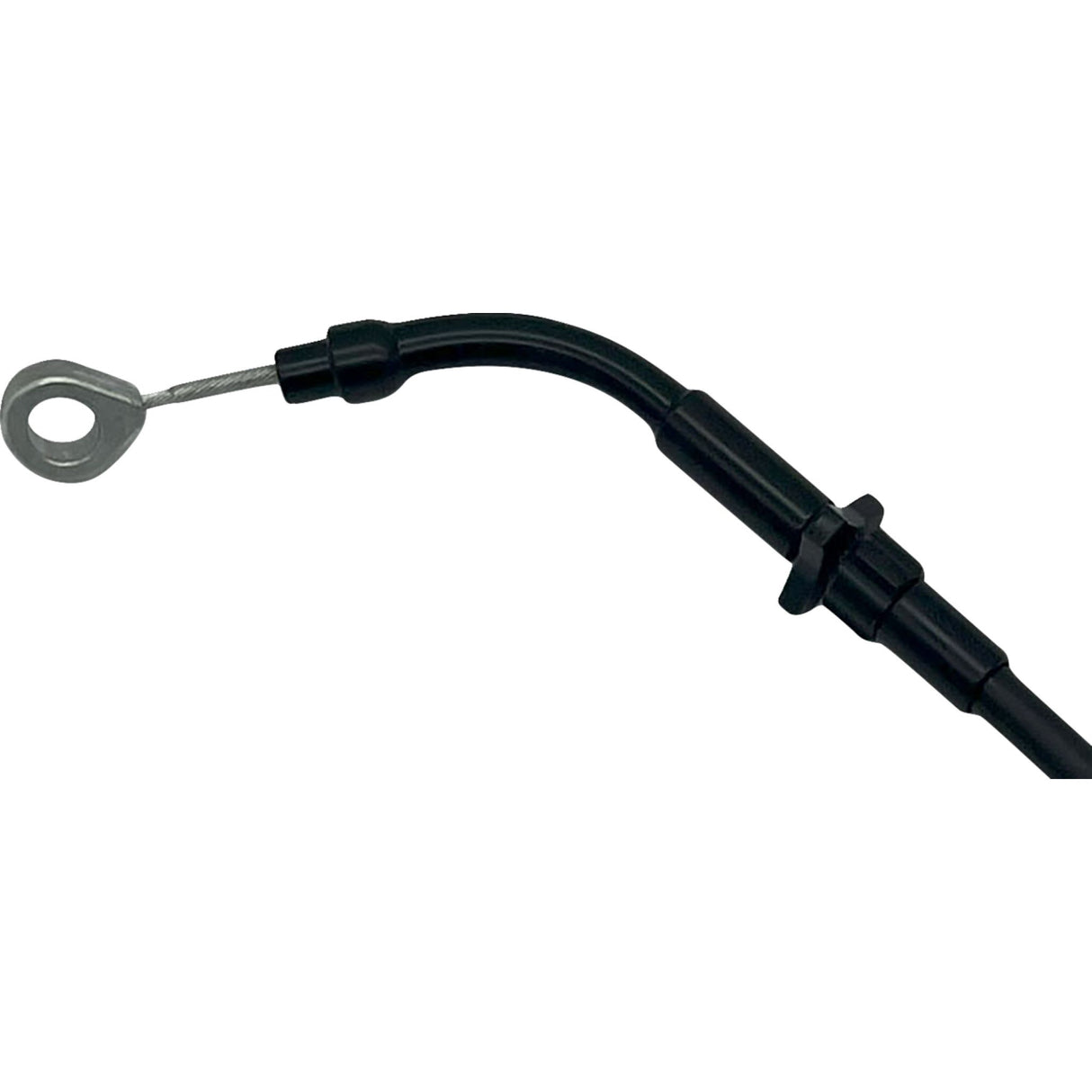 FAT Baggers INC. EZ Install Upper Clutch Cable +10" Black Vinyl - 118010-B For Harley Touring 2021-2025