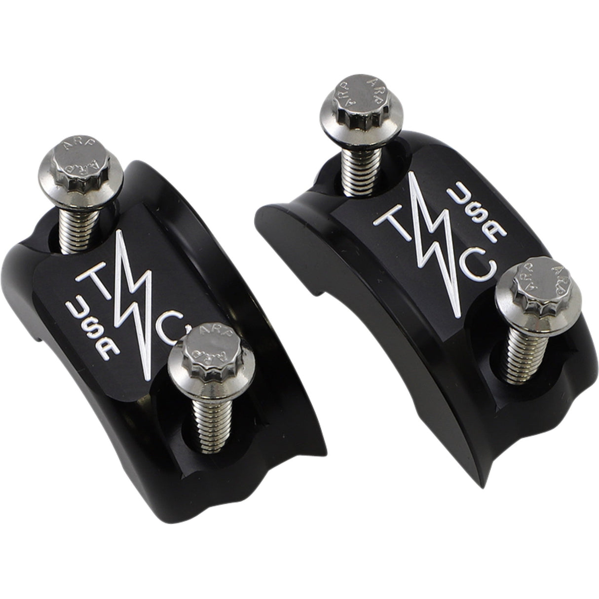 Thrashin Supply CO. Brake Clutch Perch Clamps Twice Cut - TSC-2703-4 For Harley Motorcycles 1982-2026