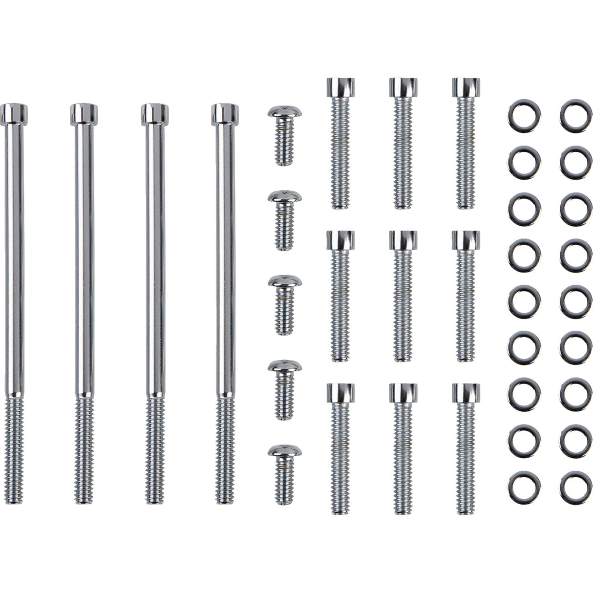 GARDNER-WESTCOTT 2401-0278 P-10-14-08 Primary and Derby Cover Bolt Kit Bolt Kit - Primary/Derby Cover - Socket-Head - Chrome