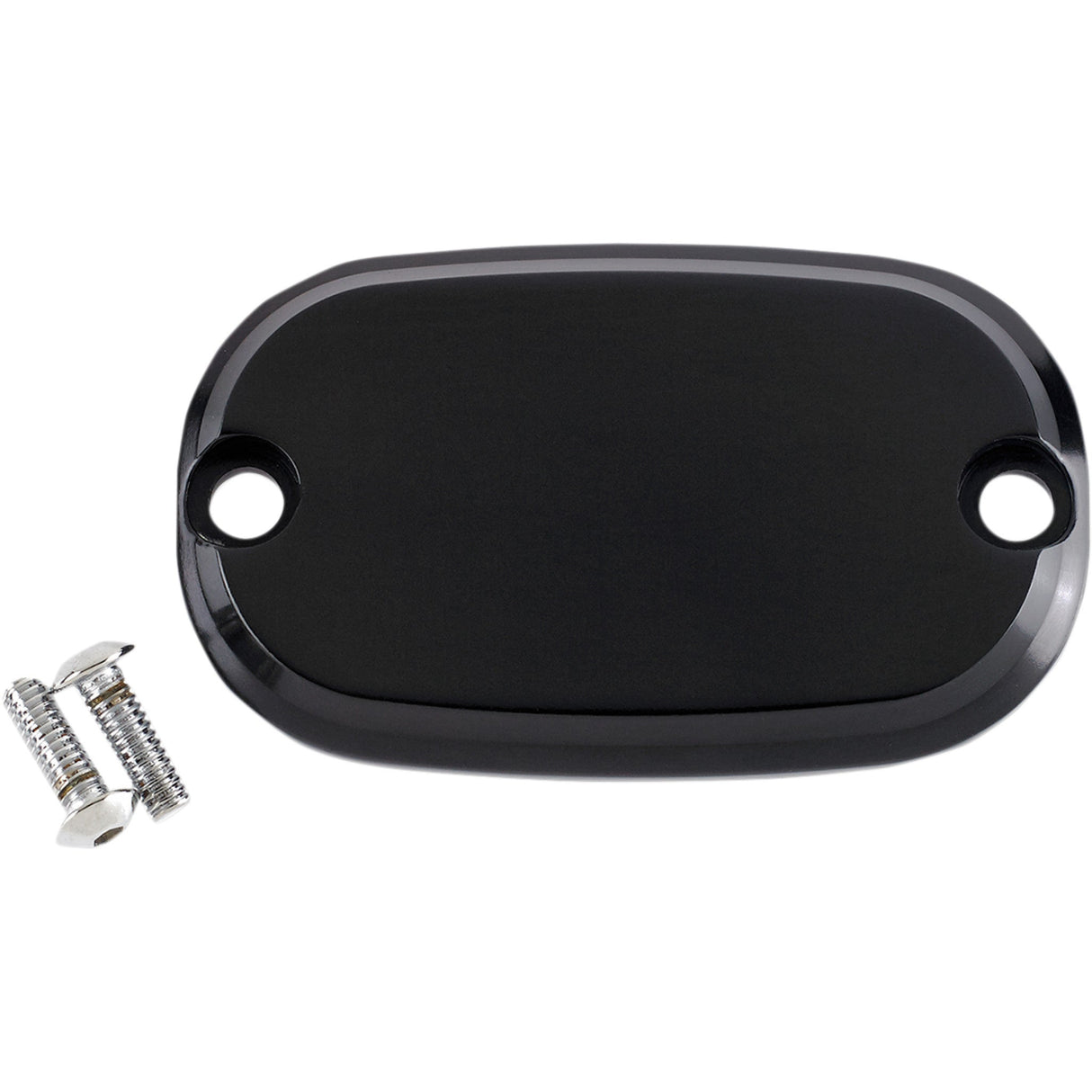 Joker Machine Master Cylinder Cover Smooth Black - 08-01SB For Harley Motorcycles 1999-2017