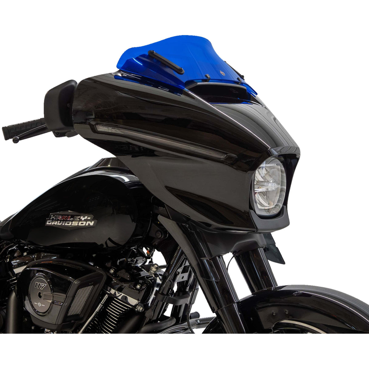Klock Werks Kolor Flare® Windshield 6-1/2" Blue - KWW-01-0745 For Harley Street Glide 2023-2026