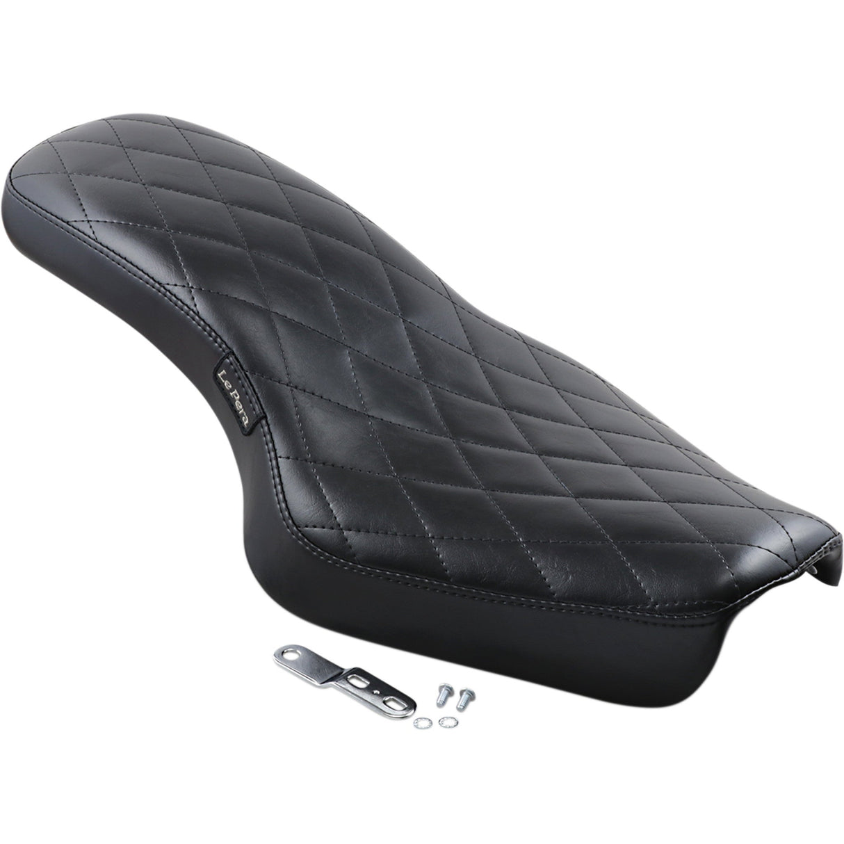 LePera Cobra Full-Length Seat Diamond Black - LK-076DM For Harley Sportster 2010-2022
