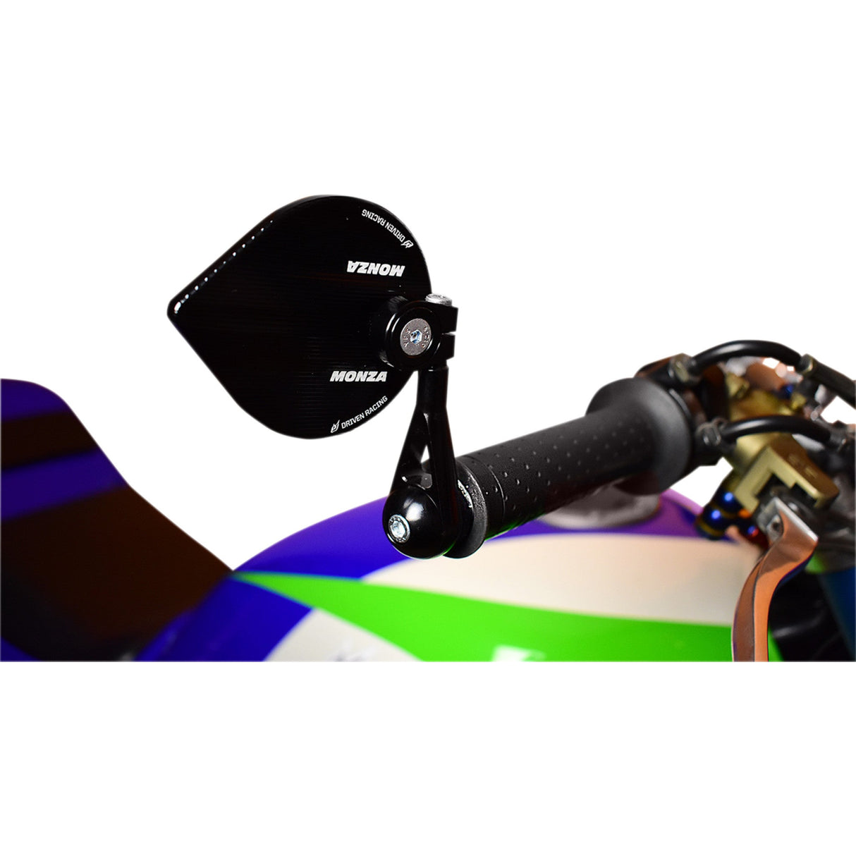 DRIVEN RACING 0640-1305 DMBEM-BK MONZA Mirror Mirror - MONZA - Side View - Cat Eye - Black