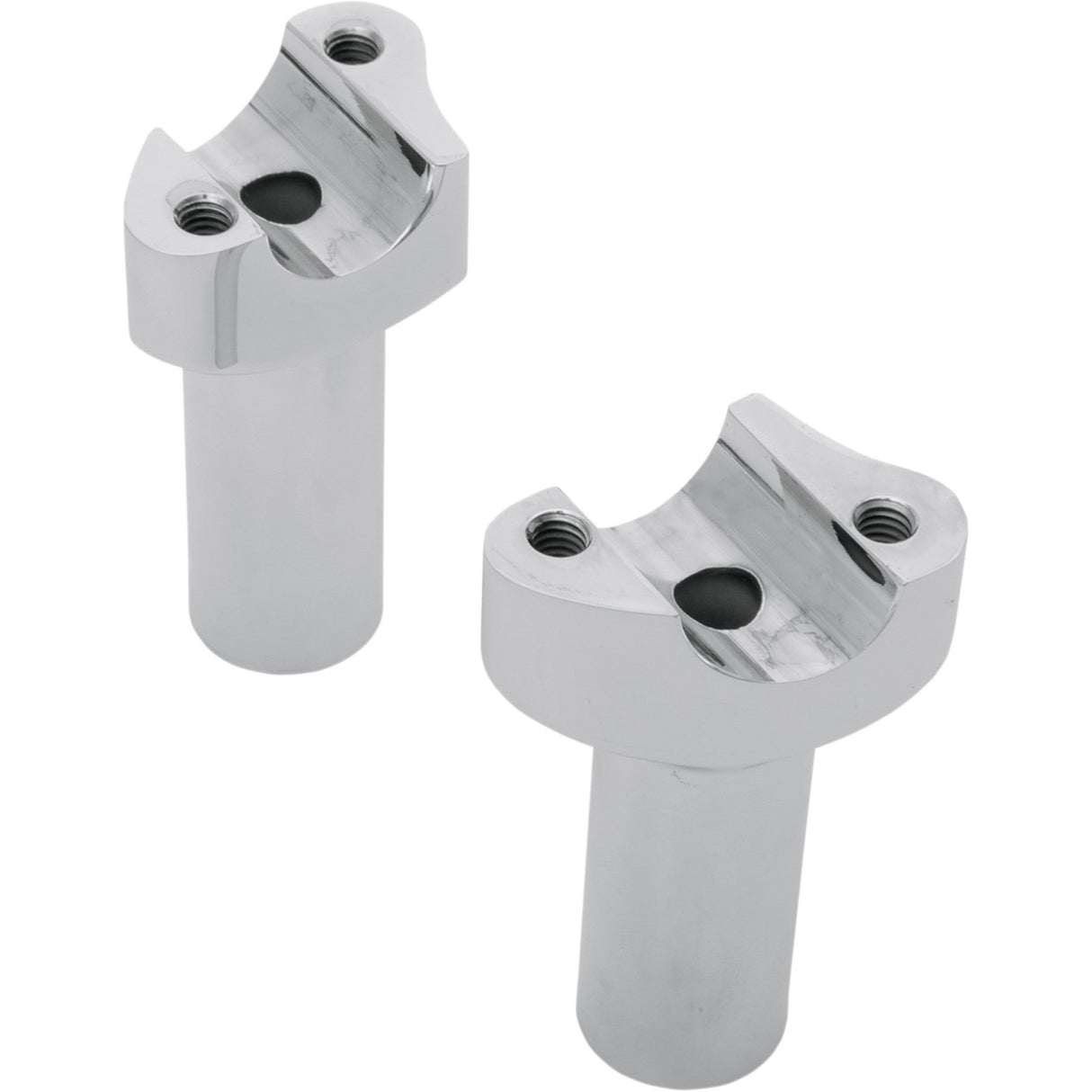 DRAG SPECIALTIES 0602-0399 Forged Aluminum Handlebar Risers straight - 3-1/2" - chrome