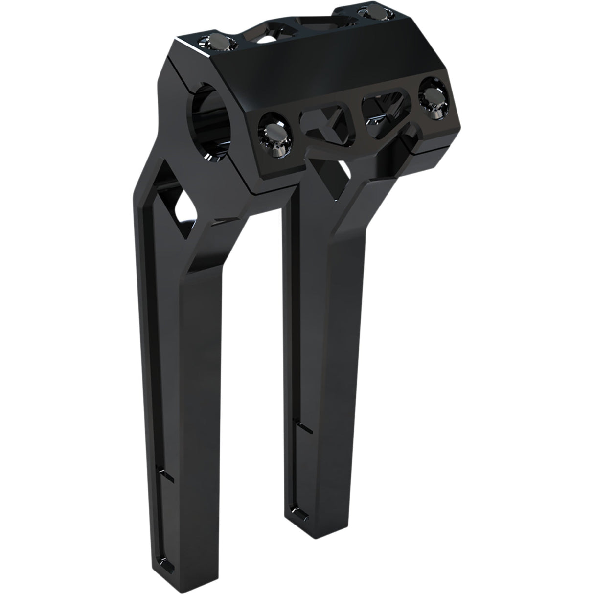 LA CHOPPERS 0602-1208 LA-7481-10B Performance Risers - Pullback - 10" x 1-1/4" - Black Anodized