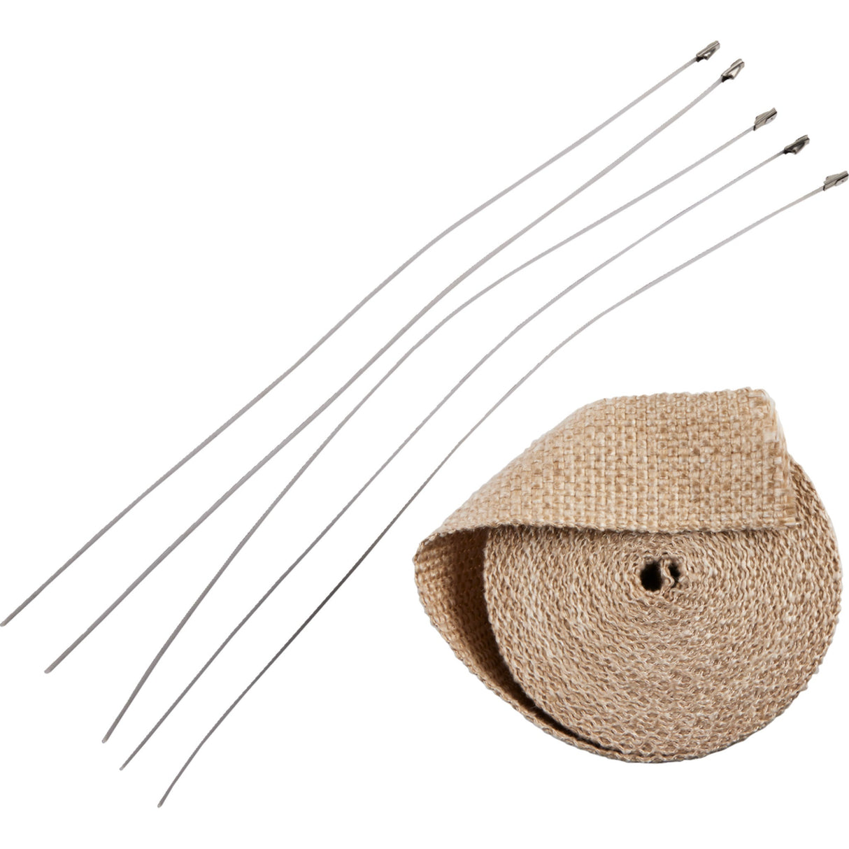 DRAG SPECIALTIES Exhaust Heat Wrap Kit with Ties - x 25'