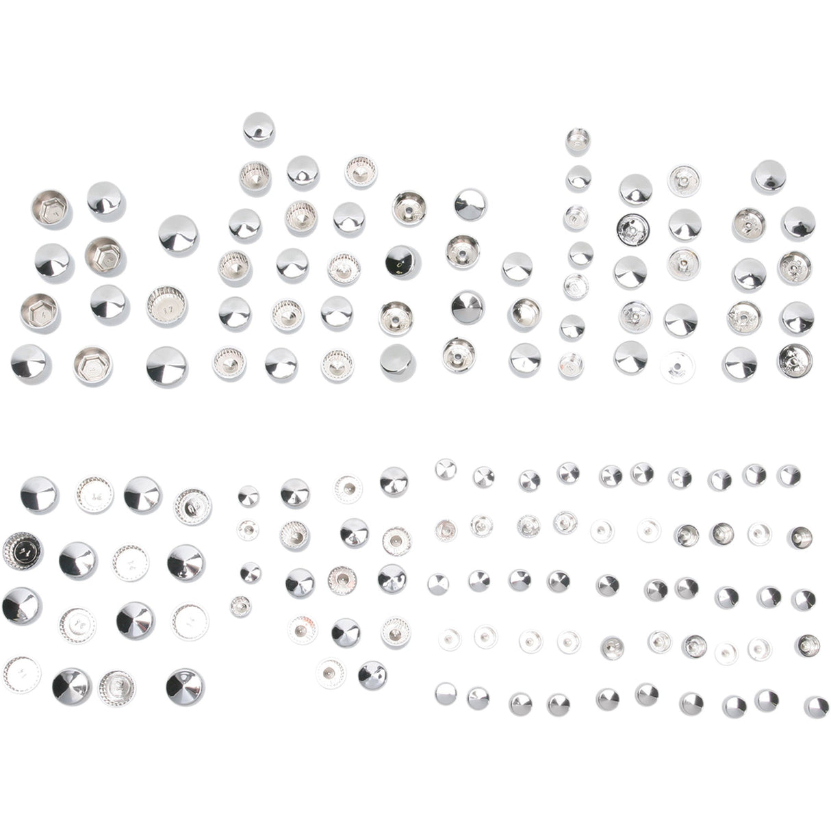 Drag Specialties Deluxe Engine Bolt Cover Kit Chrome For Harley Touring 1999-2008