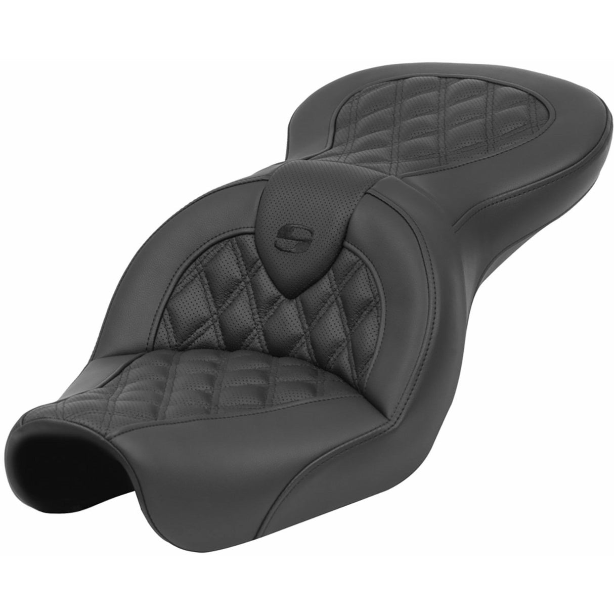 Saddlemen Roadsofa™ Lattice Stitch Seat Without Backrest - 804-04-182 For Harley Dyna 2004-2005