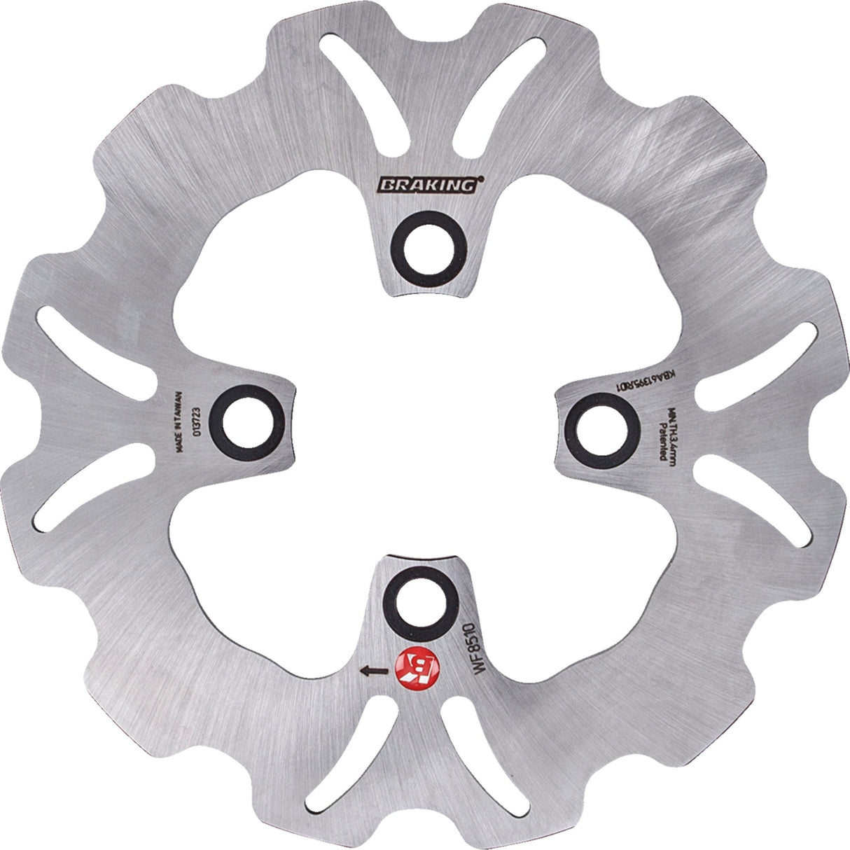 BRAKING 1710-4487 WF8510 Fixed Rotor rear