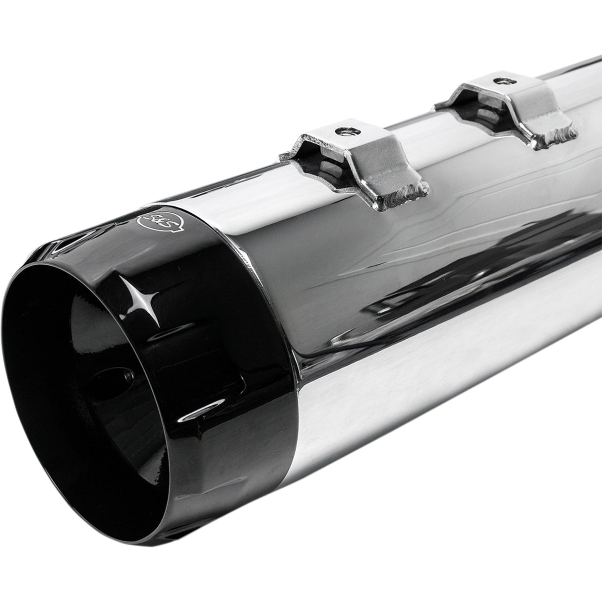 S&S Cycle 4-1/2" MK45 Performance Mufflers Chrome With Black Thruster - 550-0619 For Harley Touring 1995-2016